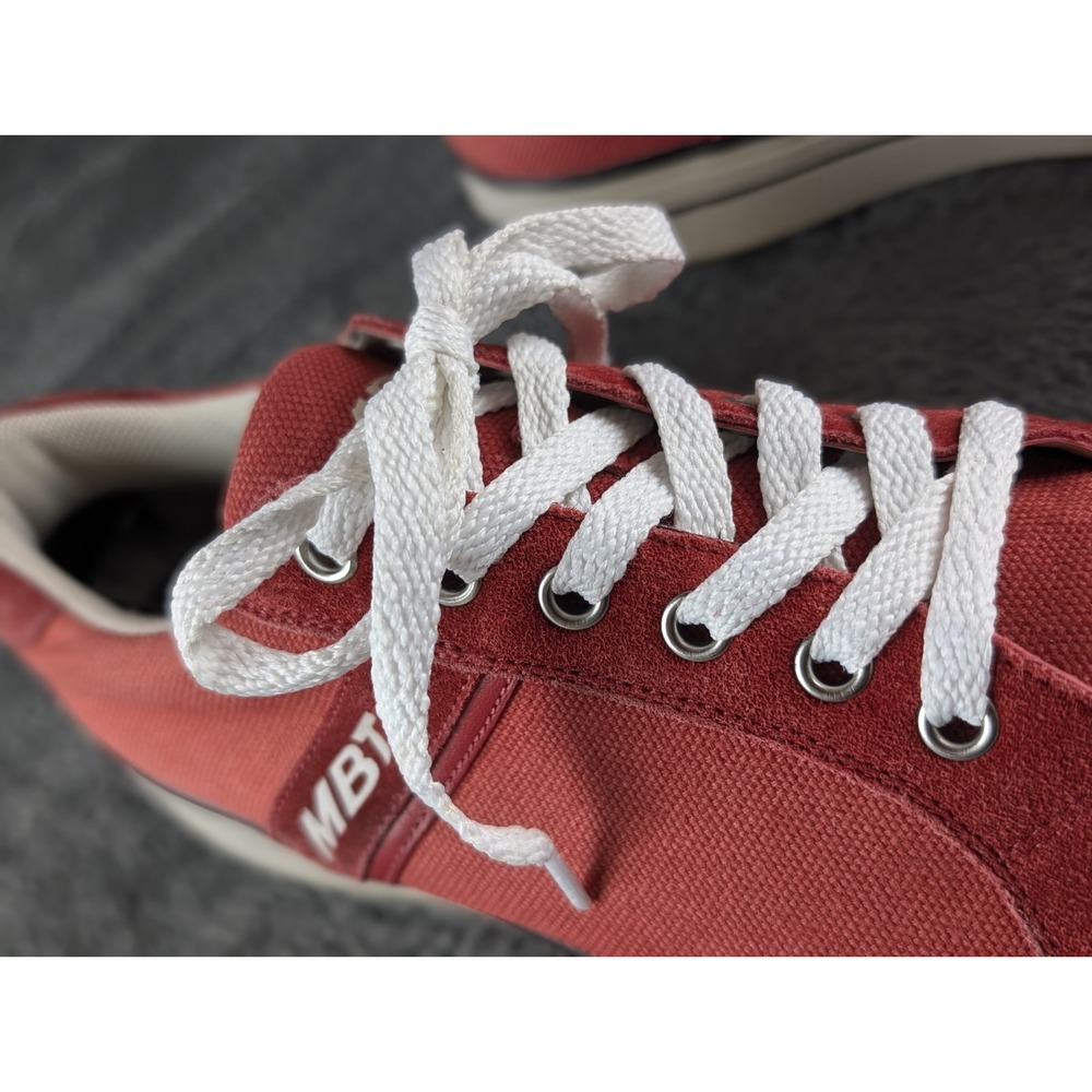 MBT Jambo Sneakers Red Canvas and Suede Rocking Shoe Sz 9-9.5 Stability Trainers - Picture 7 of 7